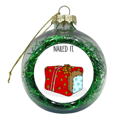Nailed It! - xmas bauble by Pink and Pip