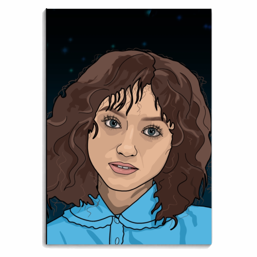 Nancy print - personalised A4, A5, A6 notebook by The Girl Next Draw