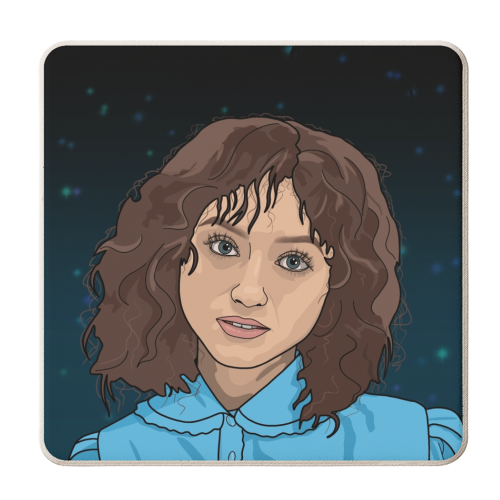 Nancy print - personalised beer coaster by The Girl Next Draw