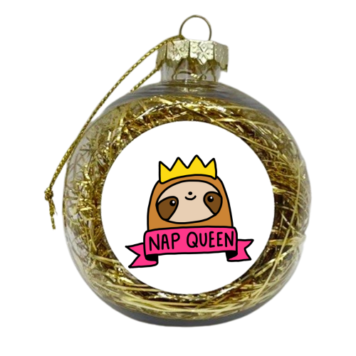 Nap Queen - xmas bauble by Mombi & Ted