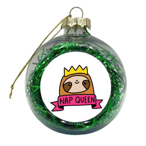 Nap Queen - xmas bauble by Mombi & Ted
