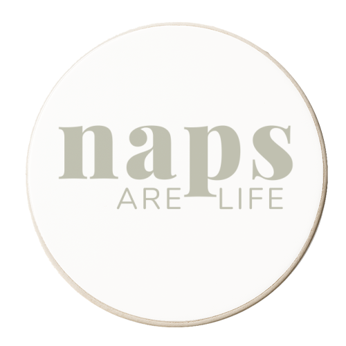 Naps Are Life - personalised beer coaster by The 13 Prints
