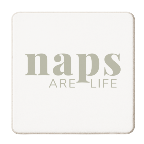 Naps Are Life - personalised beer coaster by The 13 Prints