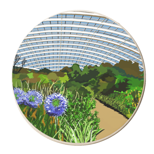 National Botanic Garden of Wales - personalised beer coaster by Richard O'Neill