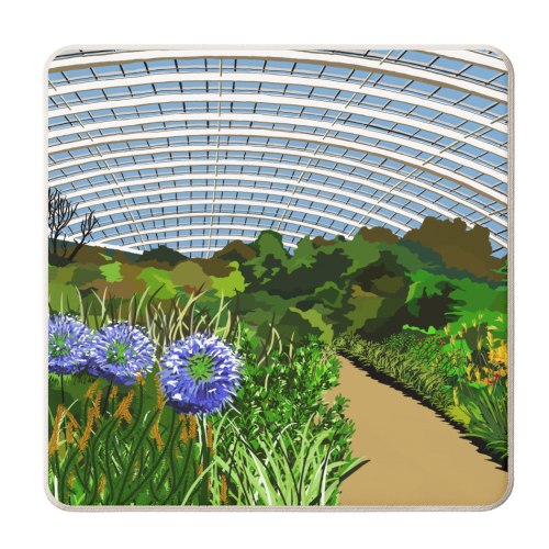 National Botanic Garden of Wales - personalised beer coaster by Richard O'Neill