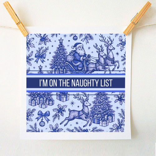 Naughty List - A1 - A4 art print by Lilly Rose