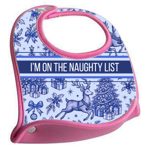 Naughty List - feeding bib by Lilly Rose