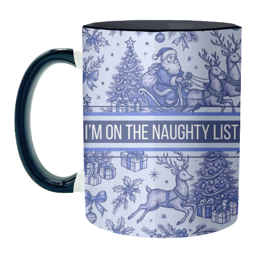 Naughty List - unique mug by Lilly Rose