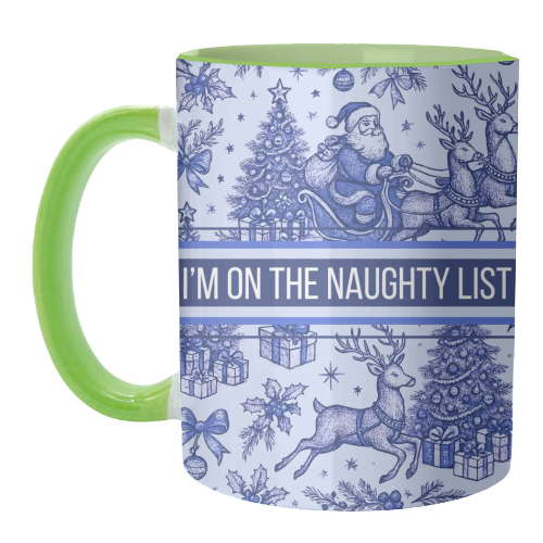 Naughty List - unique mug by Lilly Rose