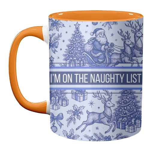 Naughty List - unique mug by Lilly Rose