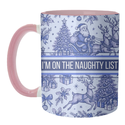 Naughty List - unique mug by Lilly Rose