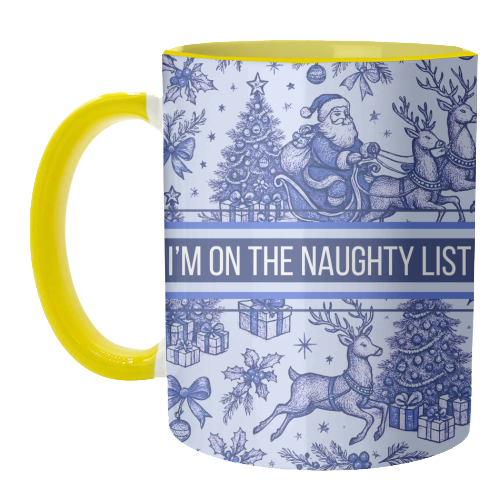 Naughty List - unique mug by Lilly Rose