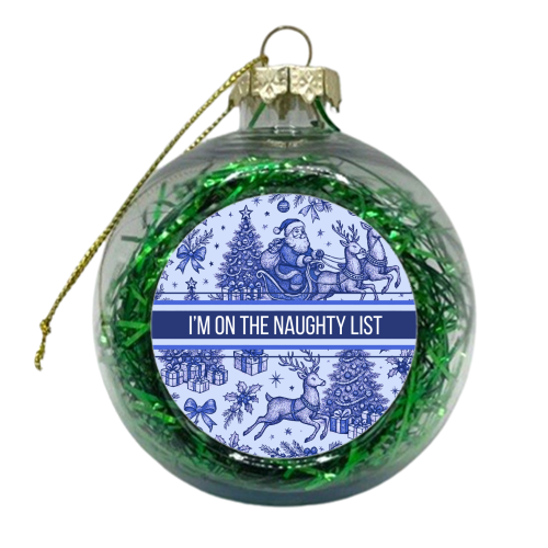 Naughty List - xmas bauble by Lilly Rose