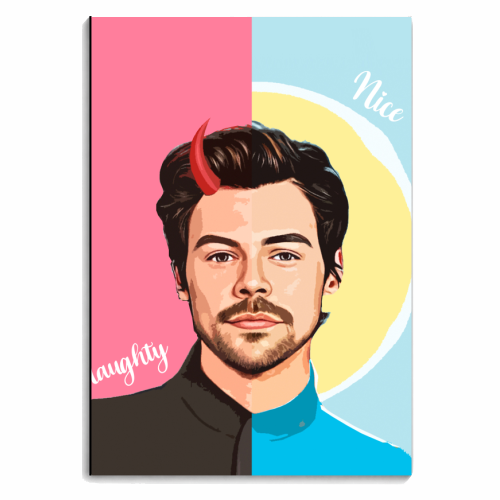 Naughty or Nice Harry - personalised A4, A5, A6 notebook by DOLLY WOLFE