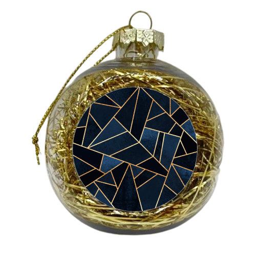 Navy Stone - xmas bauble by Elisabeth Fredriksson