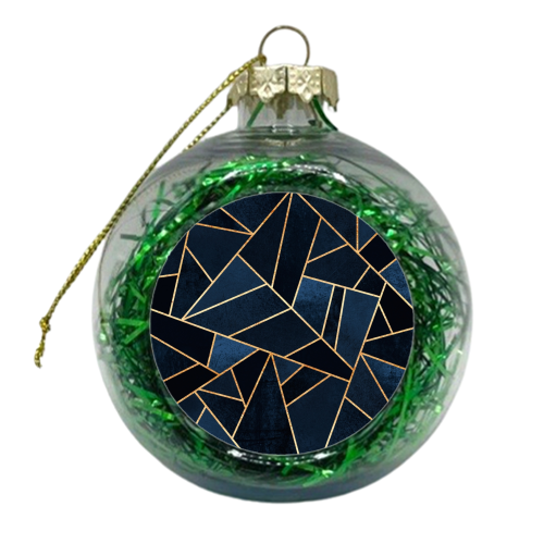 Navy Stone - xmas bauble by Elisabeth Fredriksson