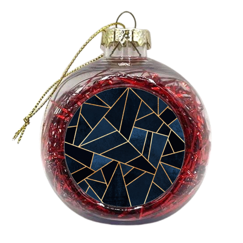 Navy Stone - xmas bauble by Elisabeth Fredriksson