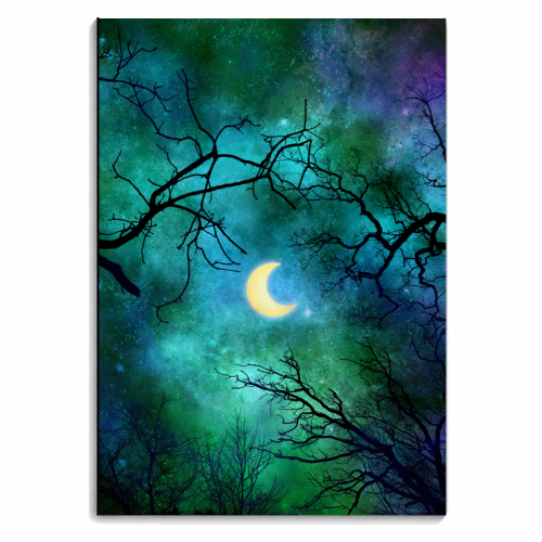 nebula moon - personalised A4, A5, A6 notebook by haris kavalla