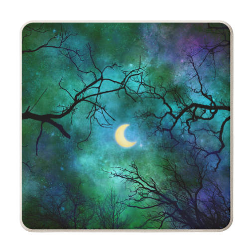 nebula moon - personalised beer coaster by haris kavalla