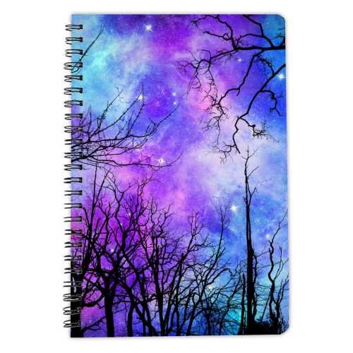 nebula sky - personalised A4, A5, A6 notebook by haris kavalla