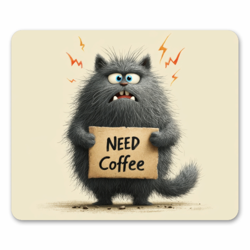 Need coffee - mouse mat by DejaReve