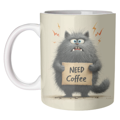 Need coffee - unique mug by DejaReve
