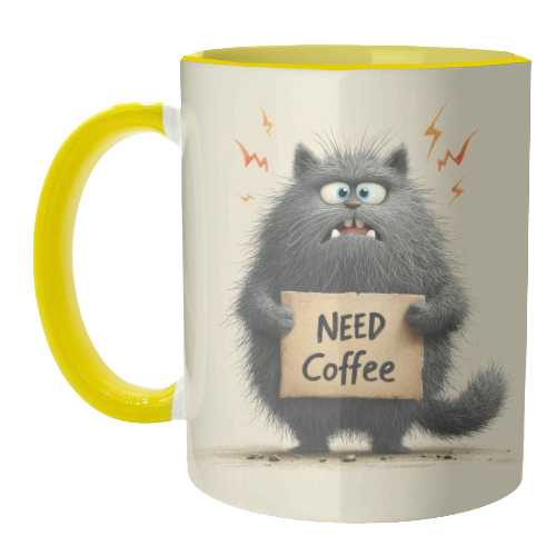 Need coffee - unique mug by DejaReve