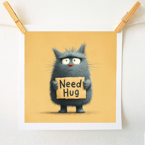 Need hug! - A1 - A4 art print by DejaReve