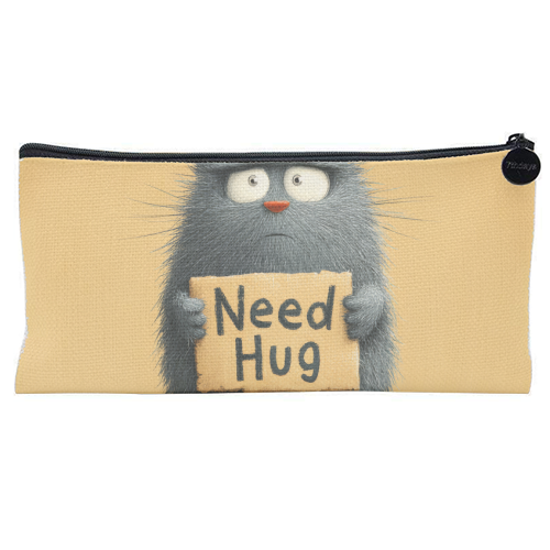 Need hug! - flat pencil case by DejaReve