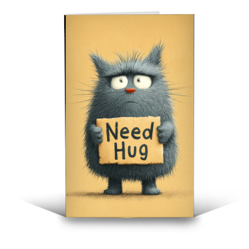 Need hug! - funny greeting card by DejaReve