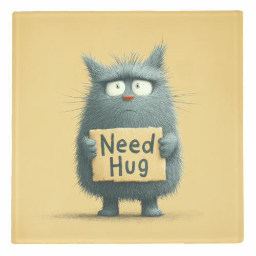 Need hug! - personalised beer coaster by DejaReve