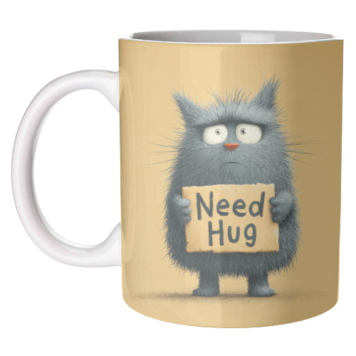 Need hug! - unique mug by DejaReve