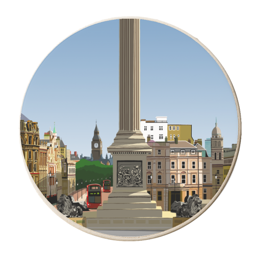 Nelson's Column - personalised beer coaster by Richard O'Neill