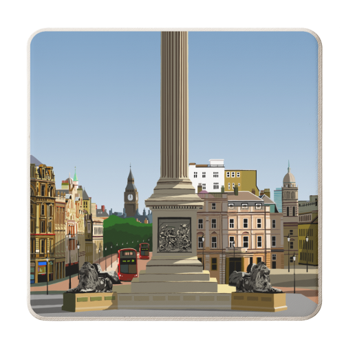 Nelson's Column - personalised beer coaster by Richard O'Neill