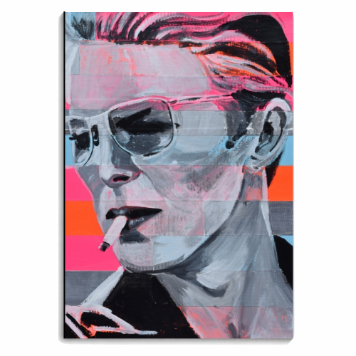 Neon Bowie - personalised A4, A5, A6 notebook by Kirstie Taylor