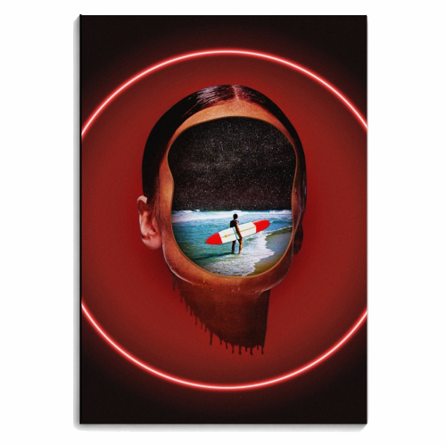 Neon Girl - personalised A4, A5, A6 notebook by taudalpoi