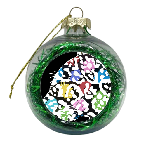 Neon Jag - xmas bauble by Kim Doodle