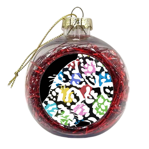 Neon Jag - xmas bauble by Kim Doodle