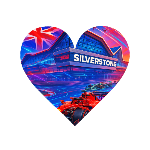 Neon Race Track - Magnet by Ms Doodle