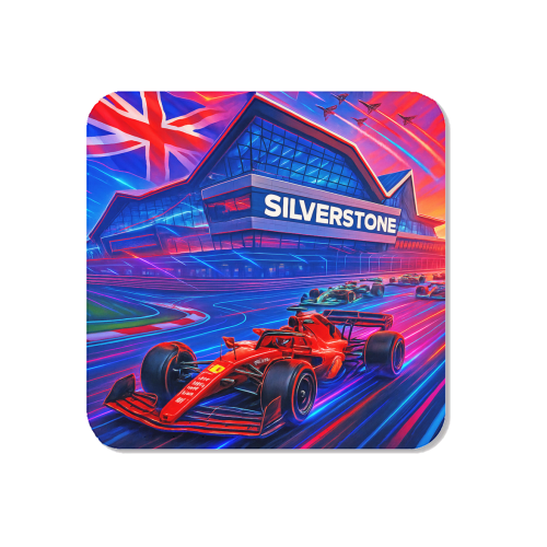 Neon Race Track - Magnet by Ms Doodle