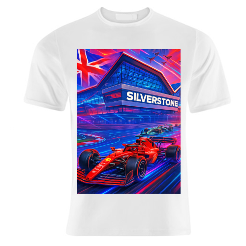 Neon Race Track - unique t shirt by Ms Doodle