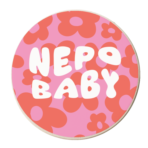 Nepo Baby - personalised beer coaster by AbiGoLucky