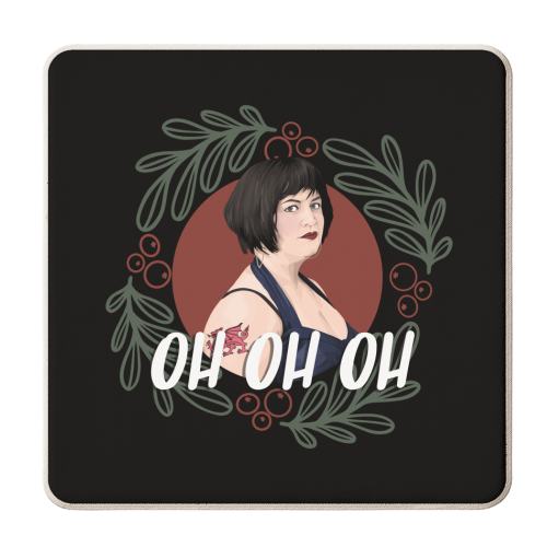 Ness Oh Oh Oh - personalised beer coaster by Pink and Pip