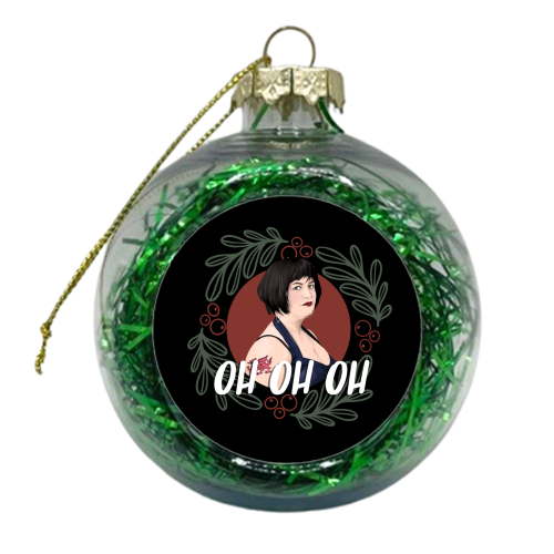 Ness Oh Oh Oh - xmas bauble by Pink and Pip