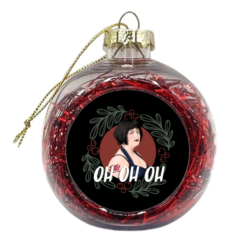 Ness Oh Oh Oh - xmas bauble by Pink and Pip