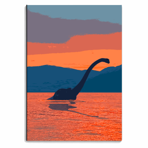 Nessie at sunset - personalised A4, A5, A6 notebook by AP