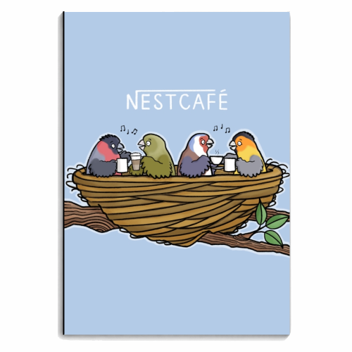 Nestcafe - personalised A4, A5, A6 notebook by Carl Batterbee