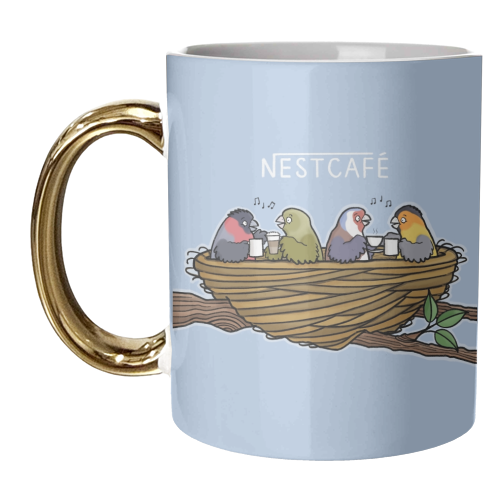 Nestcafe - unique mug by Carl Batterbee