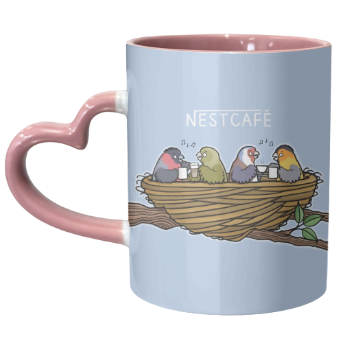 Nestcafe - unique mug by Carl Batterbee