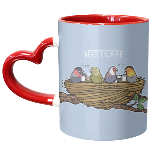 Nestcafe - unique mug by Carl Batterbee